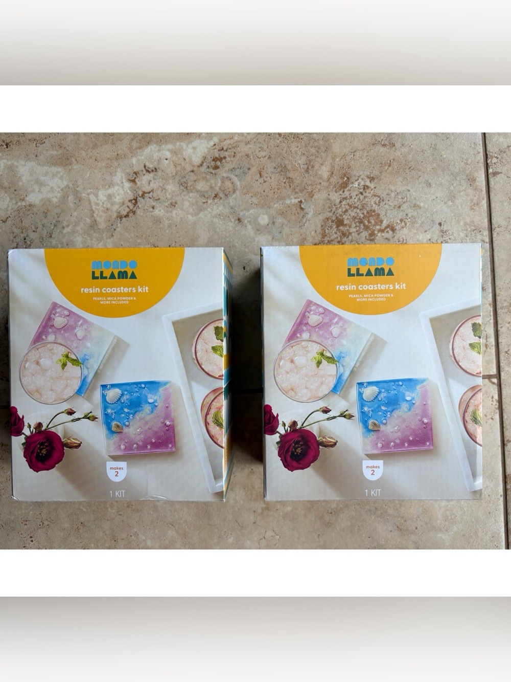 Mondo Llama Resin Coaster Kits